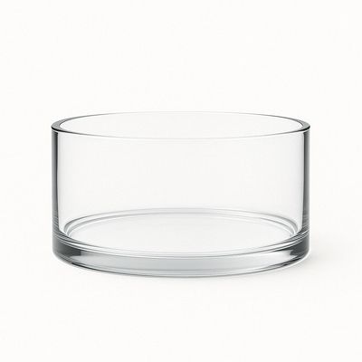 4"h x 8"d LOW GLASS CYLINDER