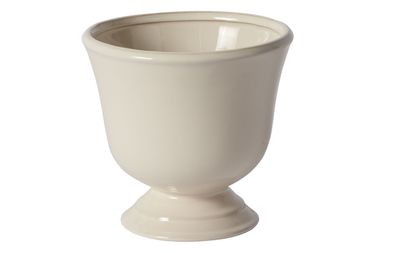 6.75”H X 7” WHITE CARA COMPOTE (AD)