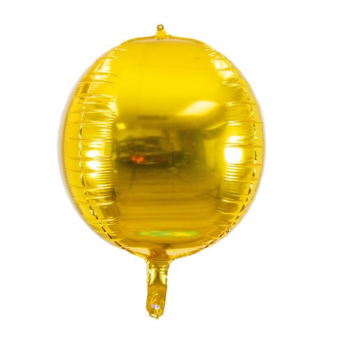 8" ORB SPHERE BALLOON GOLD