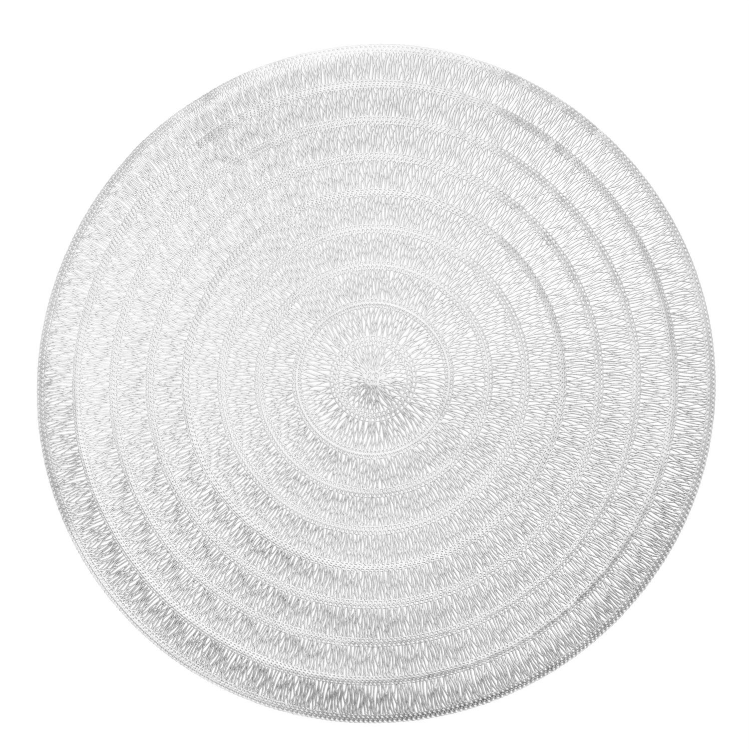 15" SILVER ROUND PLACEMAT, reg $3.99
