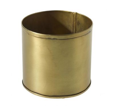 4”H X 4.25” CYLINDER BRYANT COLLECTION GOLD METAL (AD)