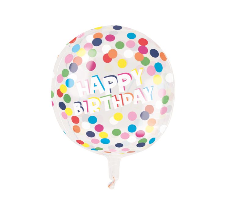 15'' CLEAR HBDAY BALLOON, reg $3.99