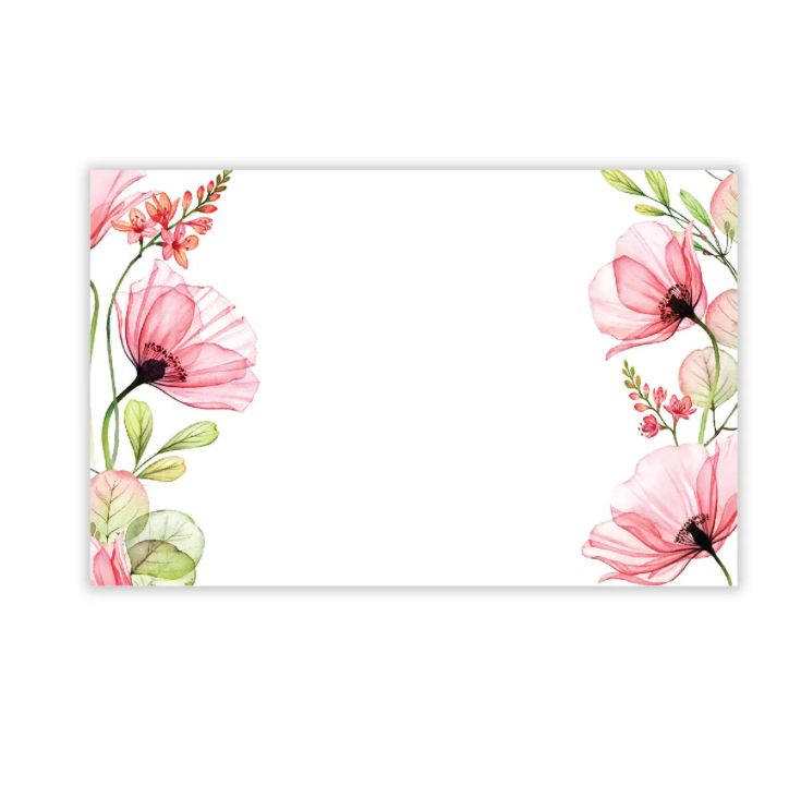 PINK FLOWER "NO SENTIMENT" CAPRI CARD