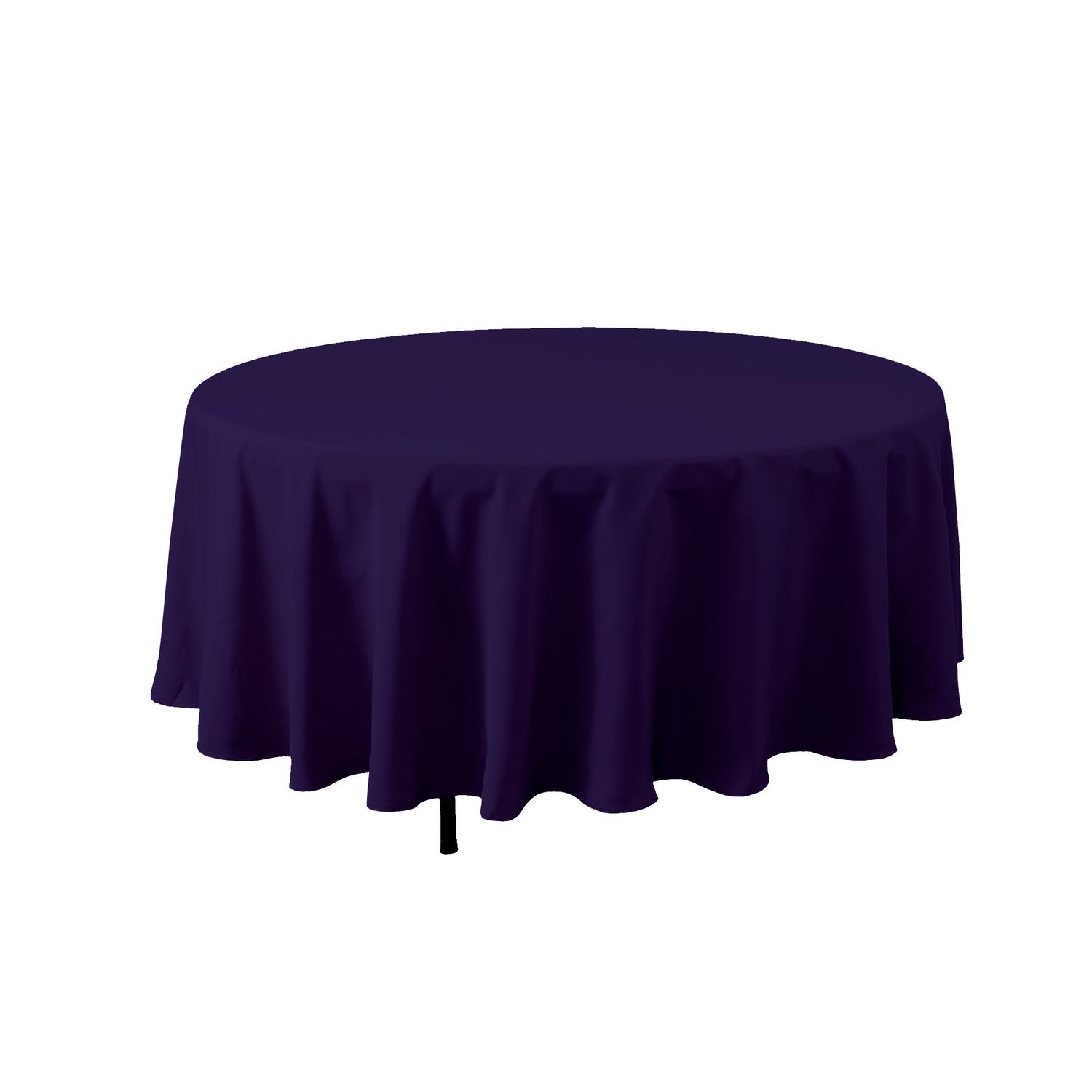 PURPLE ROUND POLYESTER TABLECOVER 90'' reg $17.99