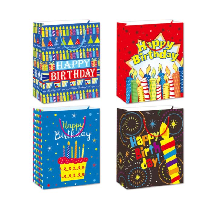 BIRTHDAY BAGS 7 X9''