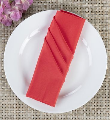 18'' RED FABRIC NAPKIN 6 PCS