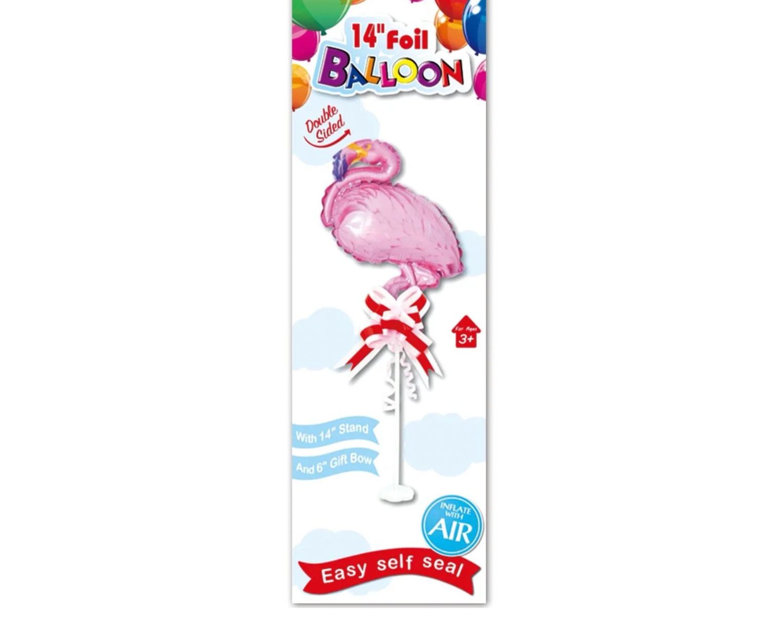 14'' FOIL BALLOON FLAMINGO ON STICK reg $1.99