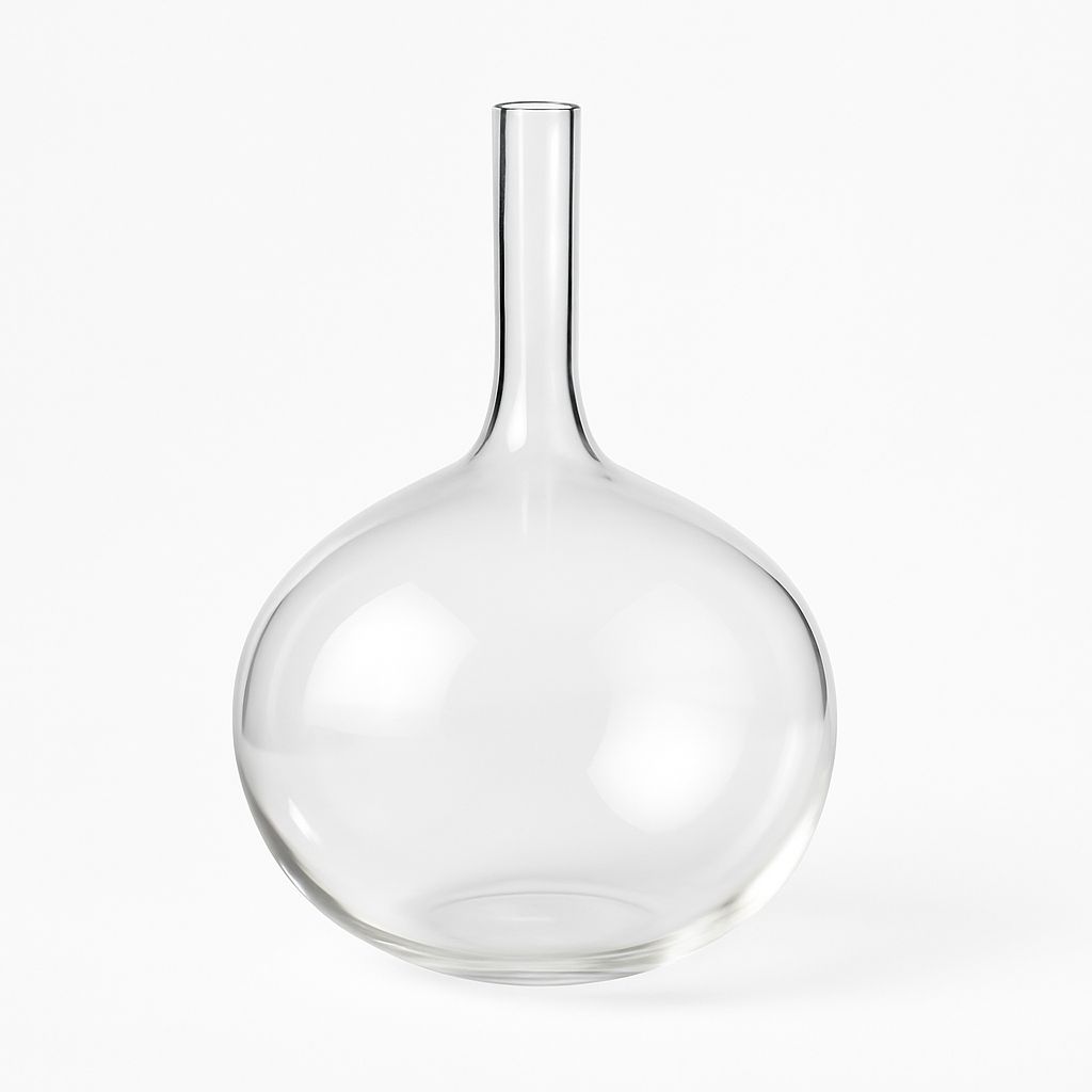 7”H X 5” GLASS BUD VASE