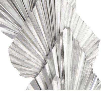 5 STEMS  METALLIC SILVER PALM SPEARS