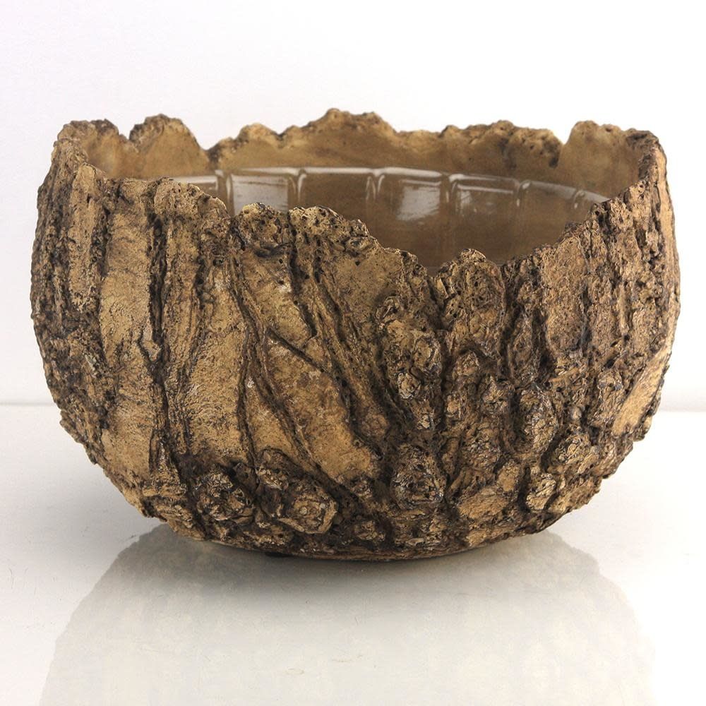 6.5”H X 10.5”D FOSSIL PLANTER