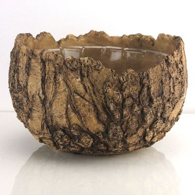 6.5”H X 10.5”D FOSSIL PLANTER