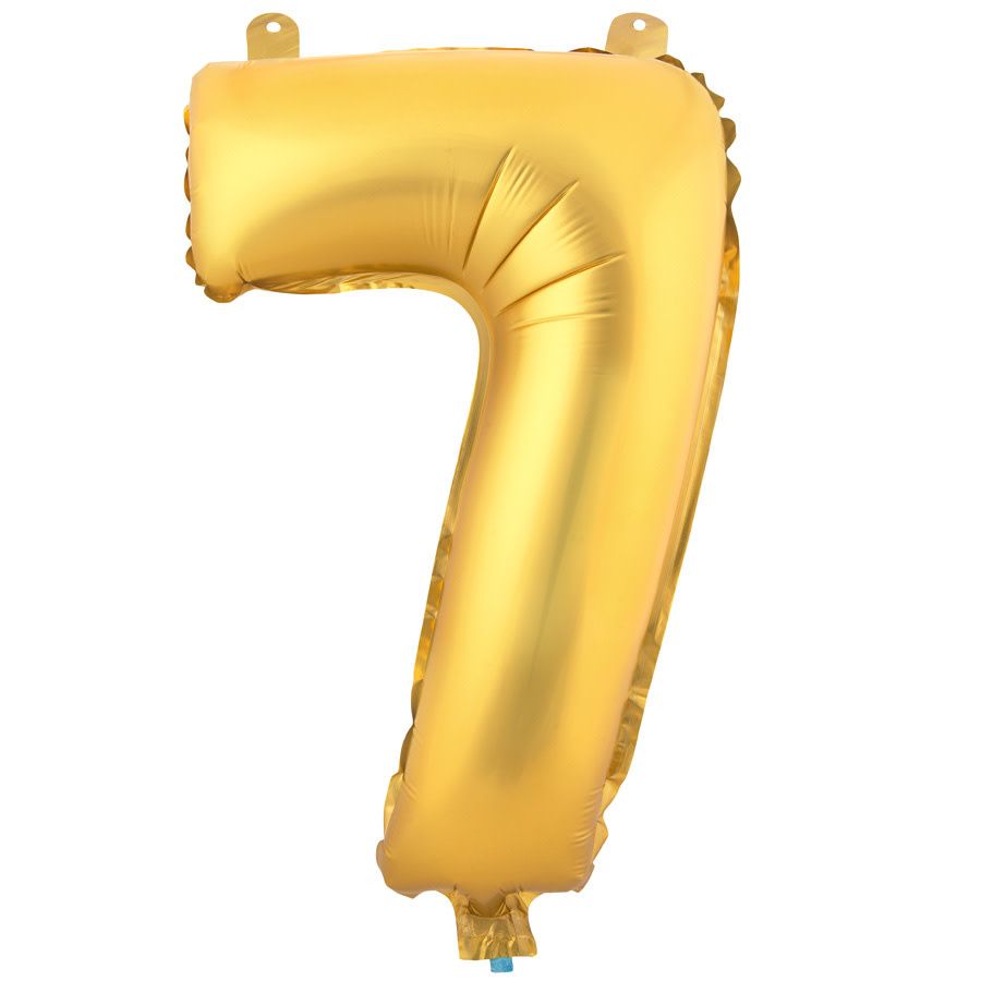 16'' GOLD FOIL BALLOON #7. reg price $1.00