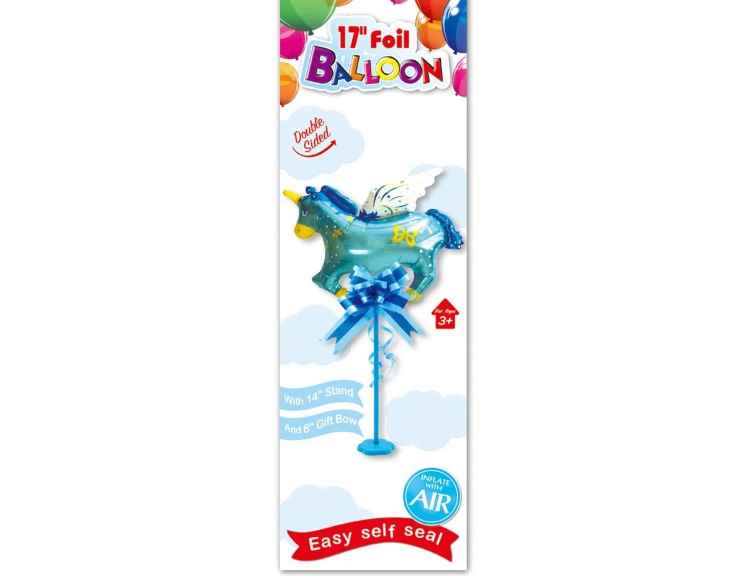 14'' FOIL BALLOON BLUE UNICORN reg $1.99