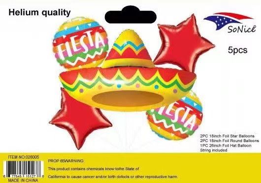 FIESTA HAT BALLOON BOUQUET