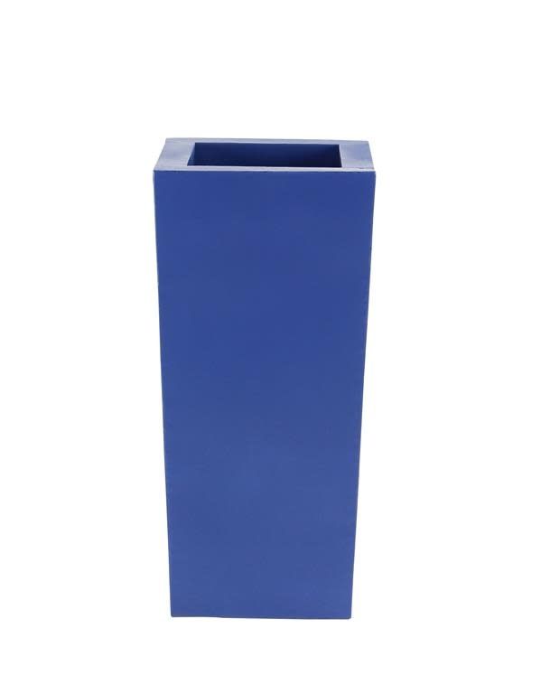 60% off was $230 now $92.00, 42”H X 21” BLUE TAPER METAL PLANTERS