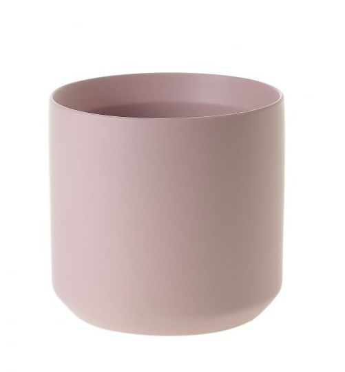 6.75”H X 7” PINK  KENDALL POT COLLECTION (AD)