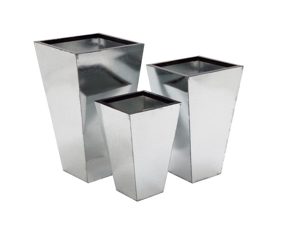 60% OFF WAS $56 NOW $22.40, 17”h x 11” SILVER METAL PLANT STAND