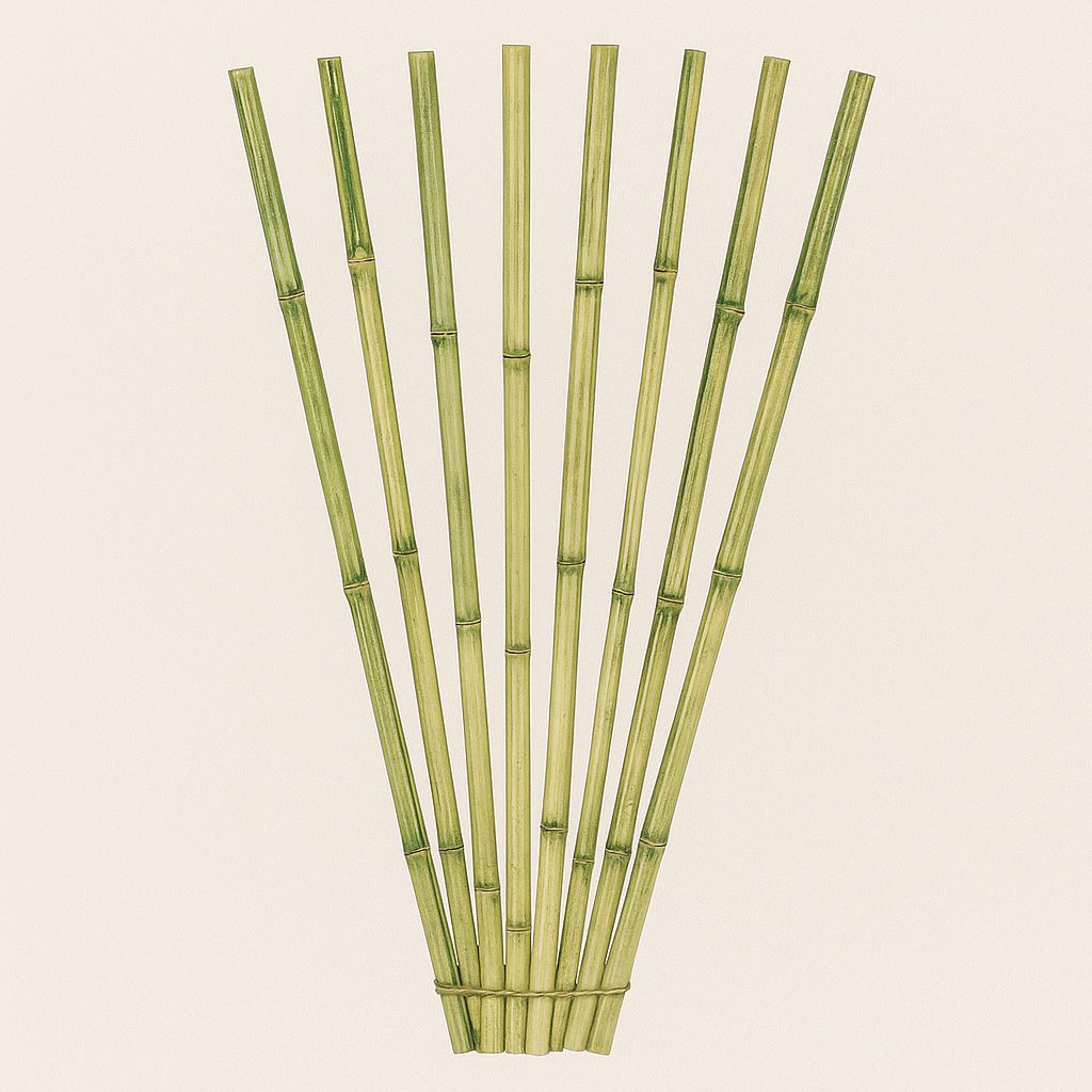 32'' GREEN PENCIL BAMBOO 10pcs