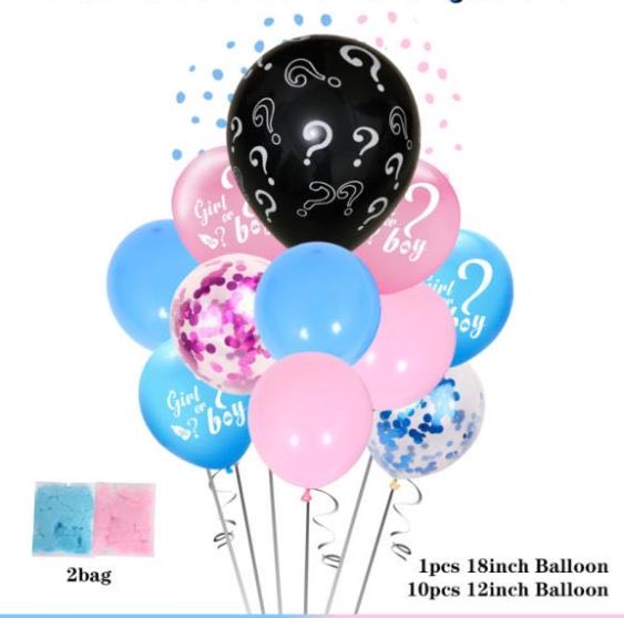 GENDER REVEAL BALLOON BOUQUET