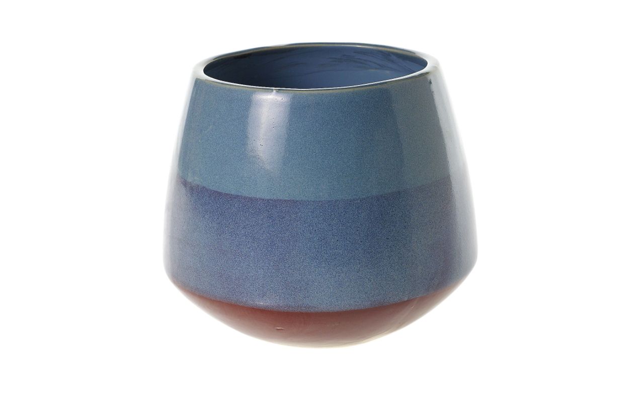 50% OFF WAS $7.89 NOW $3.95, 5.5”H X 6” BLUE PACIFICO POT (AD)