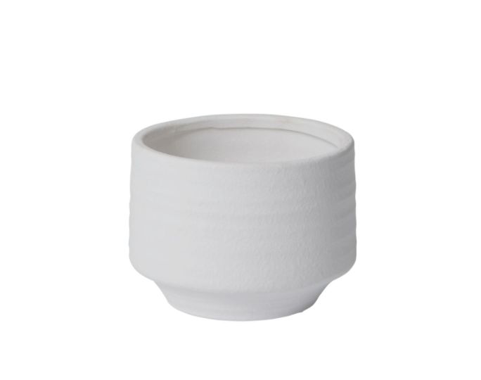 4.75”h x 6.25” WHITE POT ANDRADE COLLECTION(AD) 96905.00