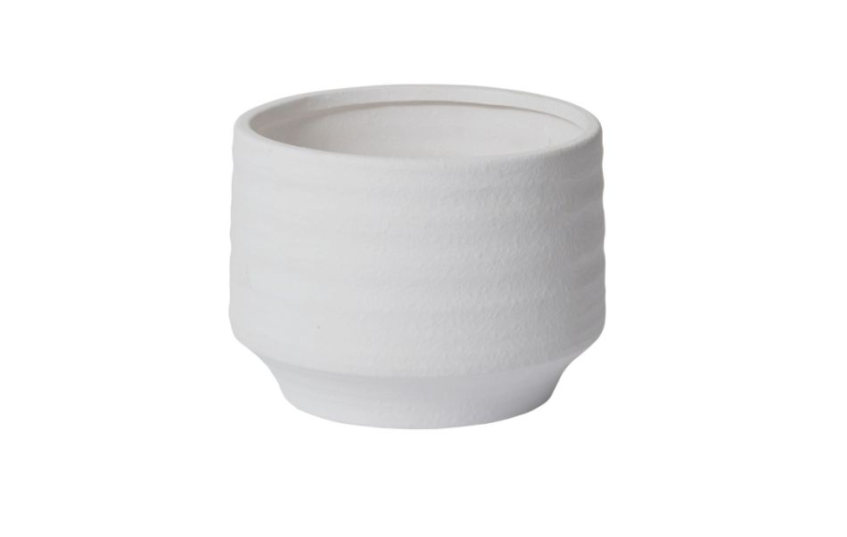 8”H X 10” WHITE POT ANDRADE COLLECTION(AD) 96907.00