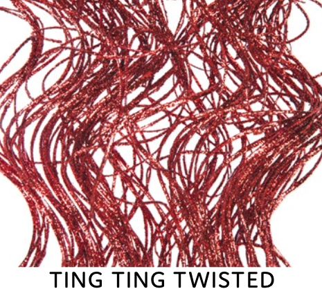 30" RED TWISTED SPARKLE 5-6 OZ TING TING, 80-90 stems