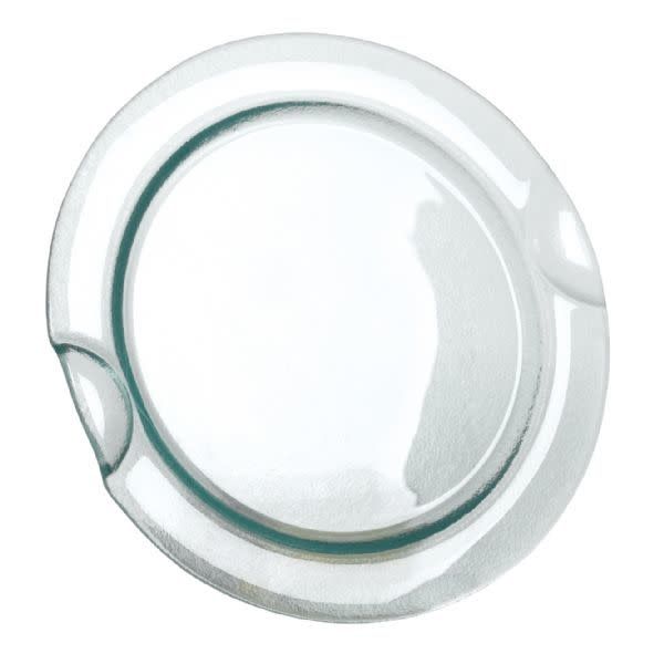 50% OFF WAS $11 NOW $5.49. 14" ROUND CLEAE GLASS TRAY/PLATE