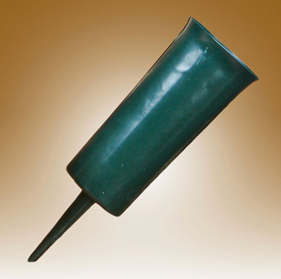 7.5" CEMETERY CONE VASE W/SPIKE BOX PACKS 144