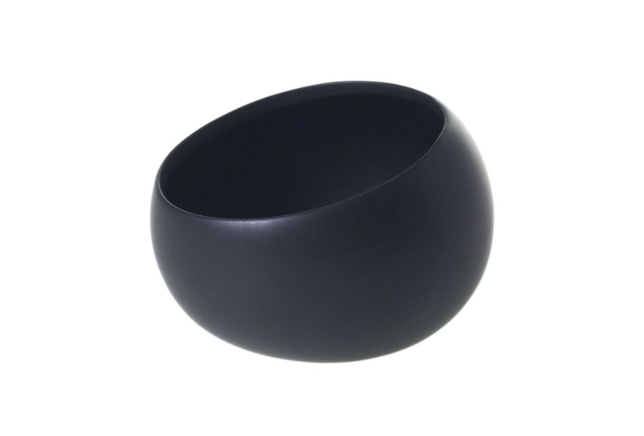 3.5”h x 5.25” BLACK SIDE ANGLE BOWL SIMPLY COLLECTION
