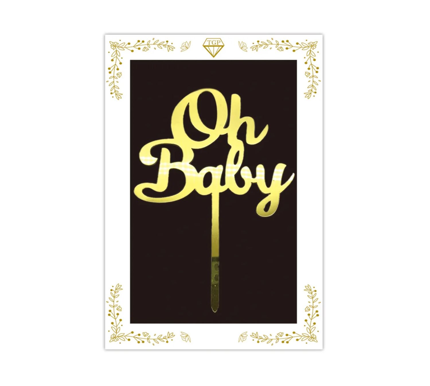 "OH BABY" CAKE TOPPER