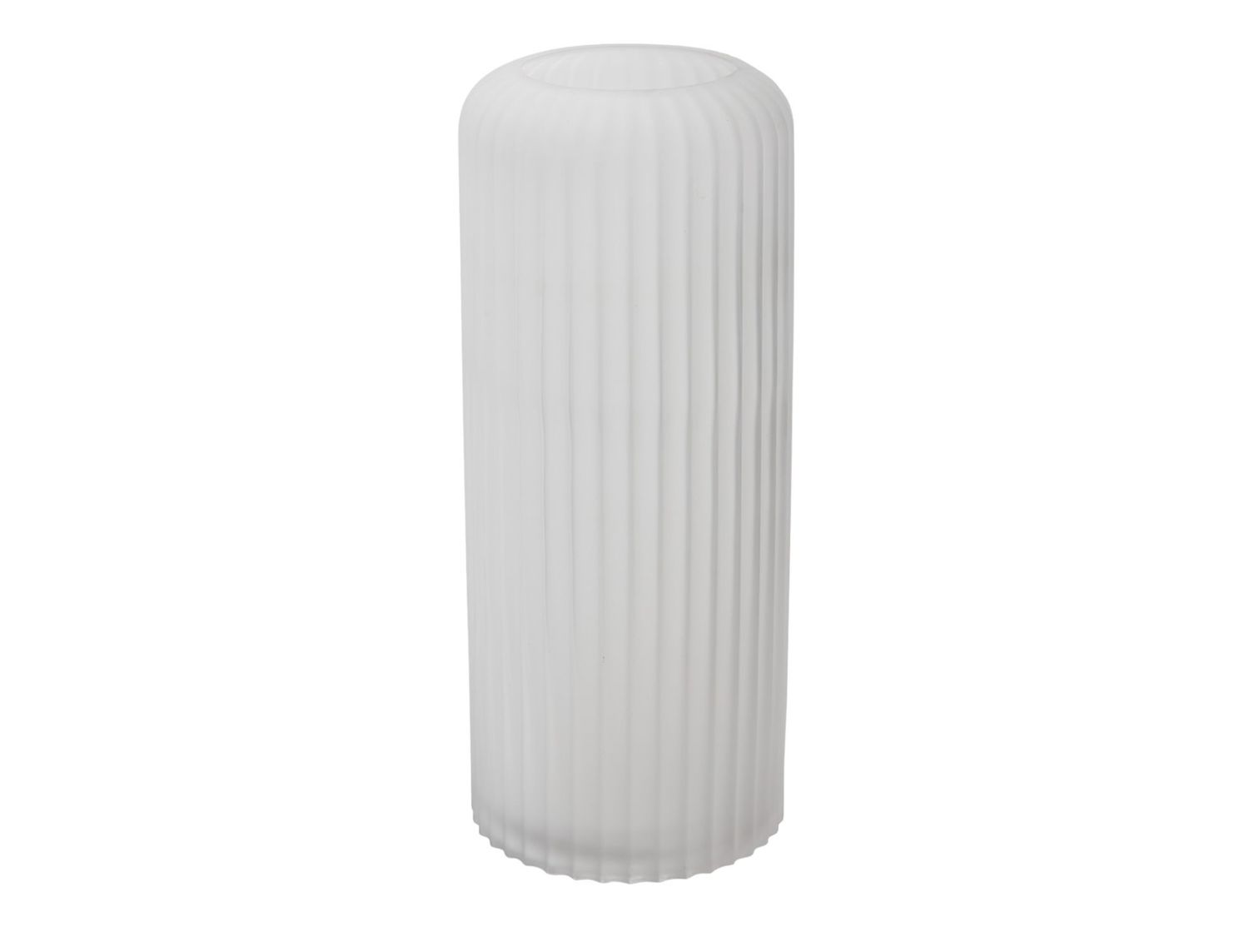 40% off was $34.59 now $20.69. 14”H X 5.75” WHITE GLASS PALOMA VASE