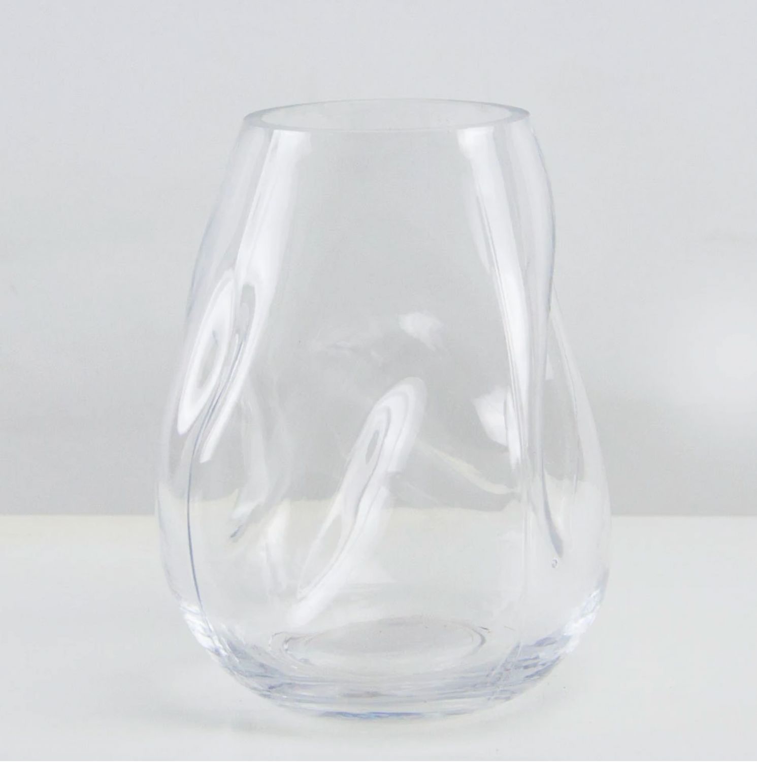 60% off was $24 now $9.60. 11"H X 6.5" CLEAR DECORATIVE GLASS VASE