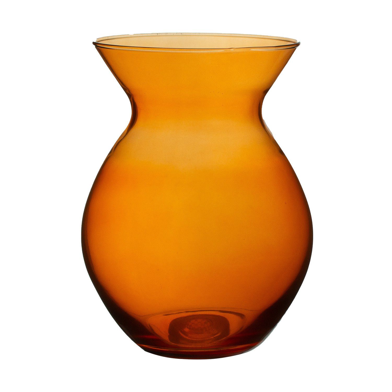 6.5” X 4.25" OPEN LULITA GLASS VASE MARIGOLD