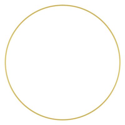 8" GOLD  WIRE WREATH/RING