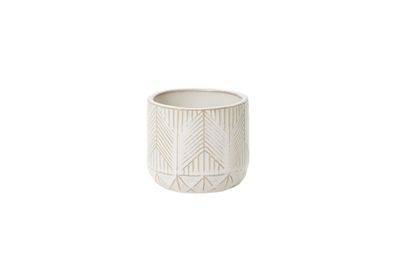 3.25” X 3.25” WHITE CERAMIC WHITCOMB POT