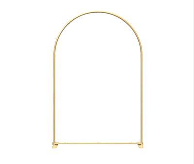 90"h x 60"w GOLD OVAL METAL ARCH BACKDROP STAND