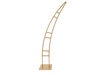 93.5”H X 37.375” X 1” GOLD METAL ARPEGGIO STAND