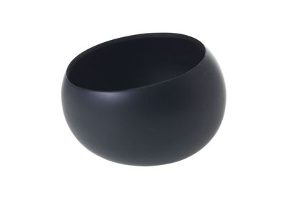 7.5"x 5.25”H BLACK Simply Collection ANGLED BOWL (AD)
