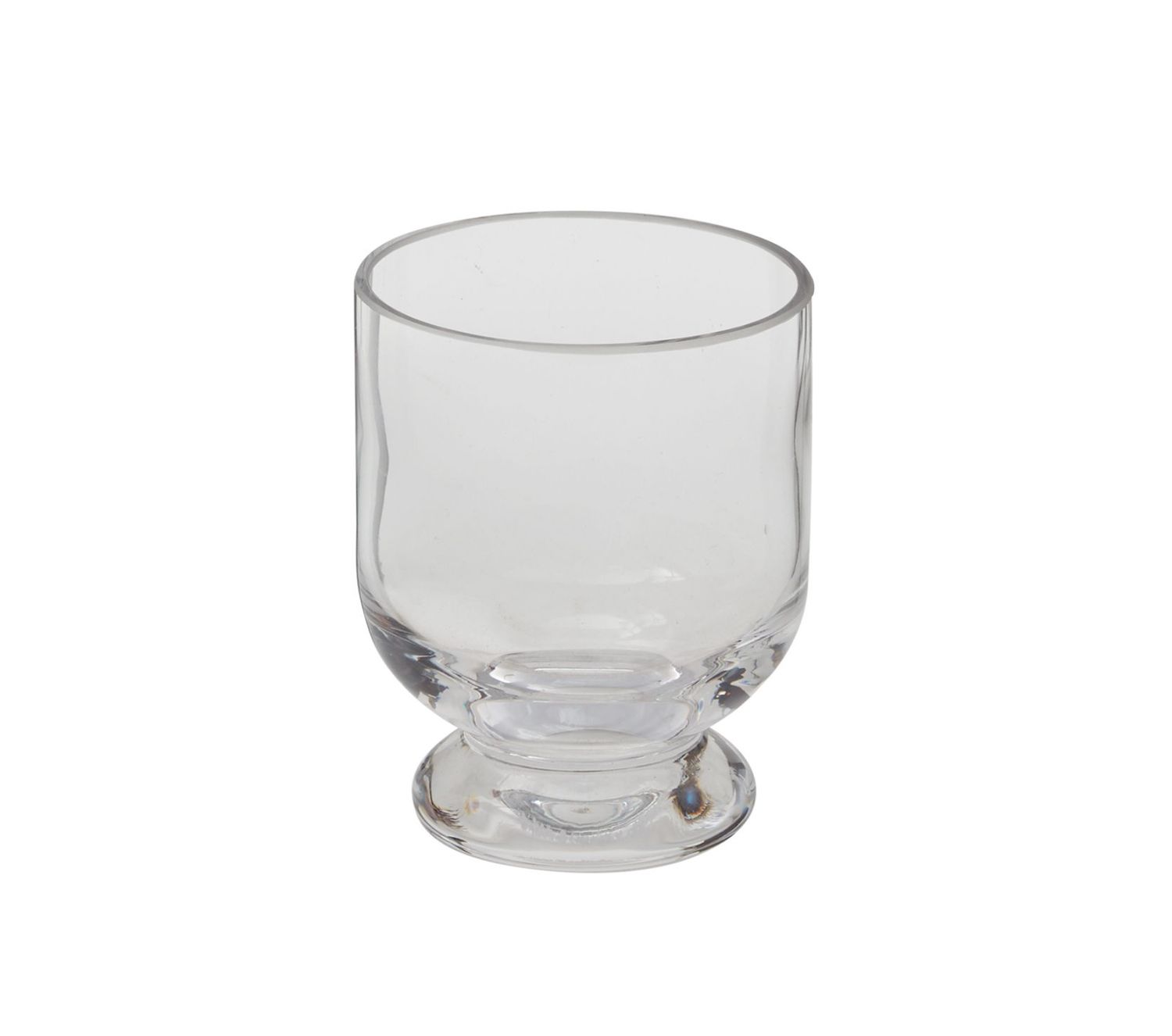 3.5”H X 2.5” GLASS HOLLIS PEDESTAL VASE