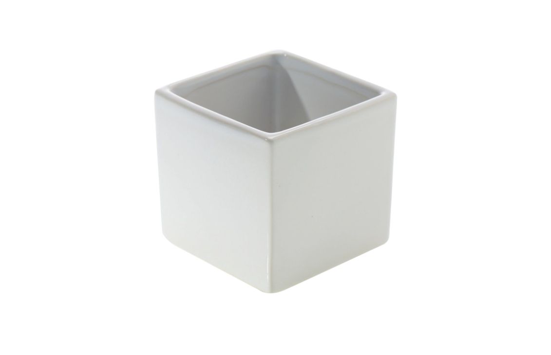 3.25” X 3.25” X 3.25” GLOSSY WHITE URBAN SQUARE (AD)