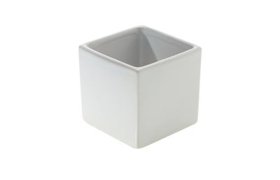 3.25” X 3.25” X 3.25” GLOSSY WHITE URBAN SQUARE (AD)