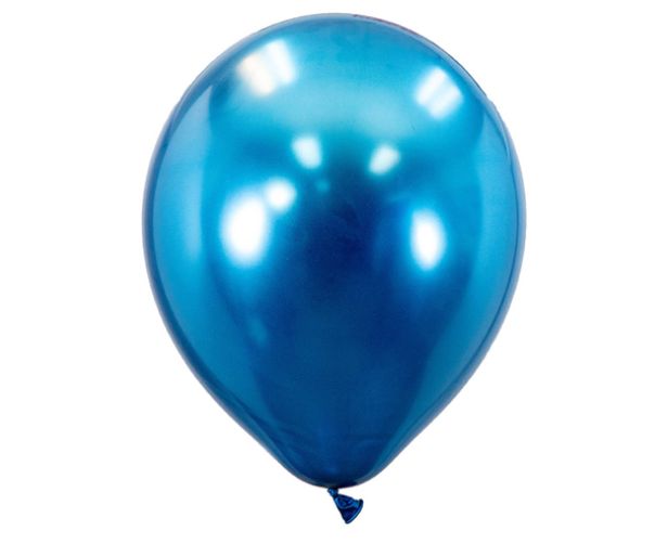 5'' BLUE CHROME BALLOON, 50 PIECES