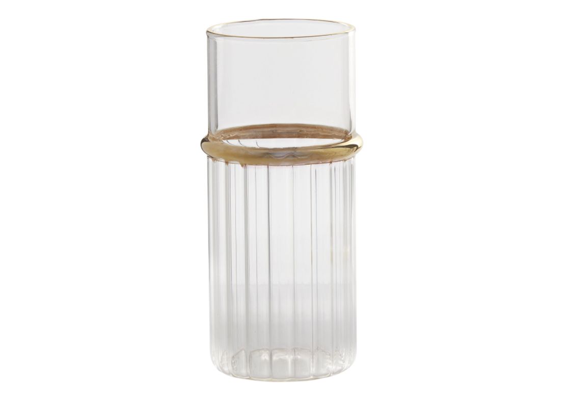 6”H X 2.75” GLASS RING VOTIVE