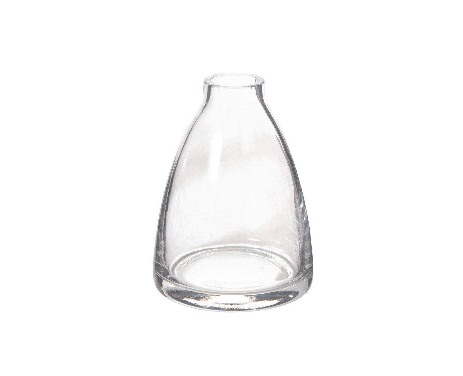 4.75”H X 3.25” GLASS CHIM BUDVASE