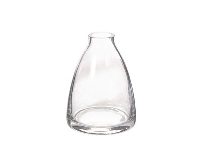 4.75”H X 3.25” GLASS CHIM BUDVASE