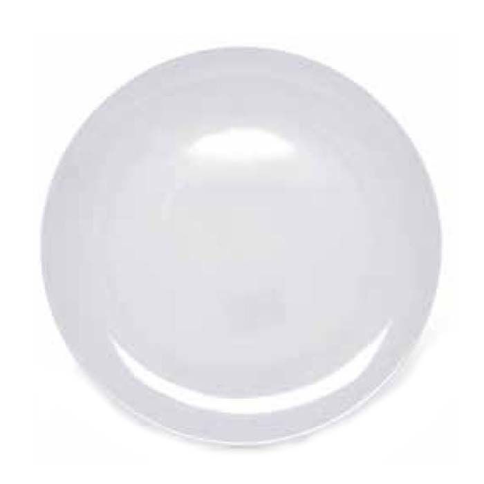 10" WHITE MELAMINE PLATE