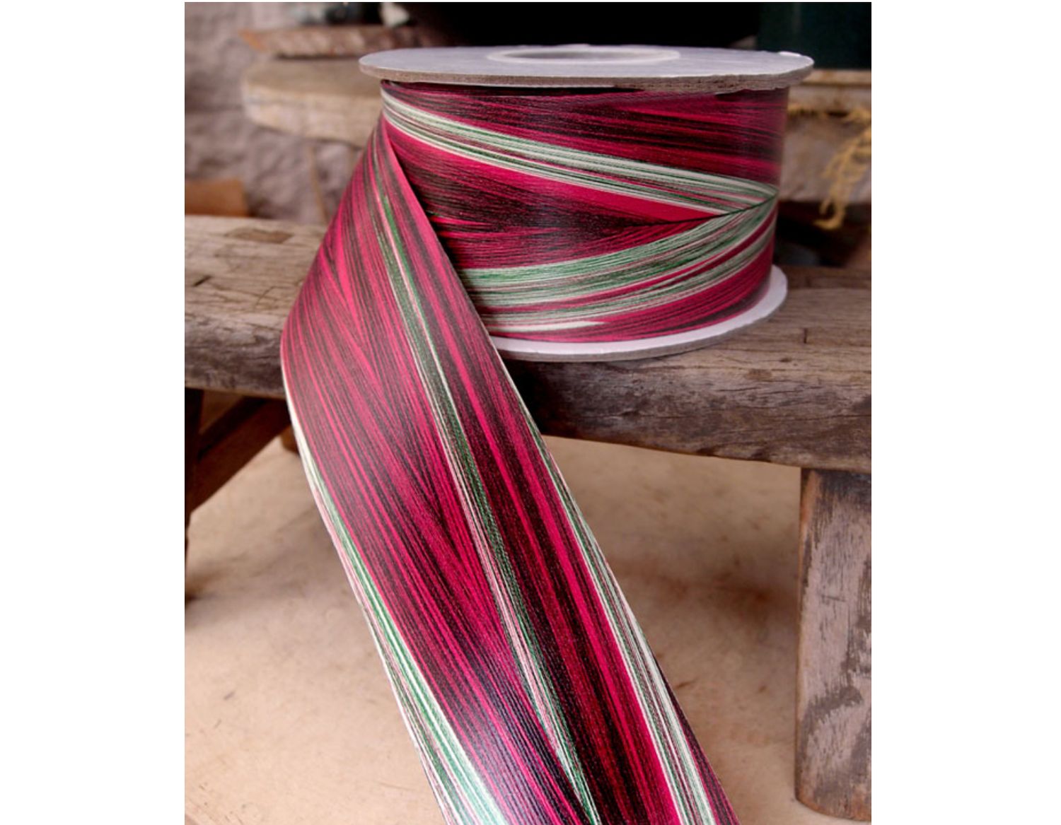 RIBBON LEAF 2" X 50YD PINK ASPIDISTRA