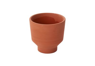 3.5” X 3.5”TERRACOTTA CERAMIC CRESCENDO POT