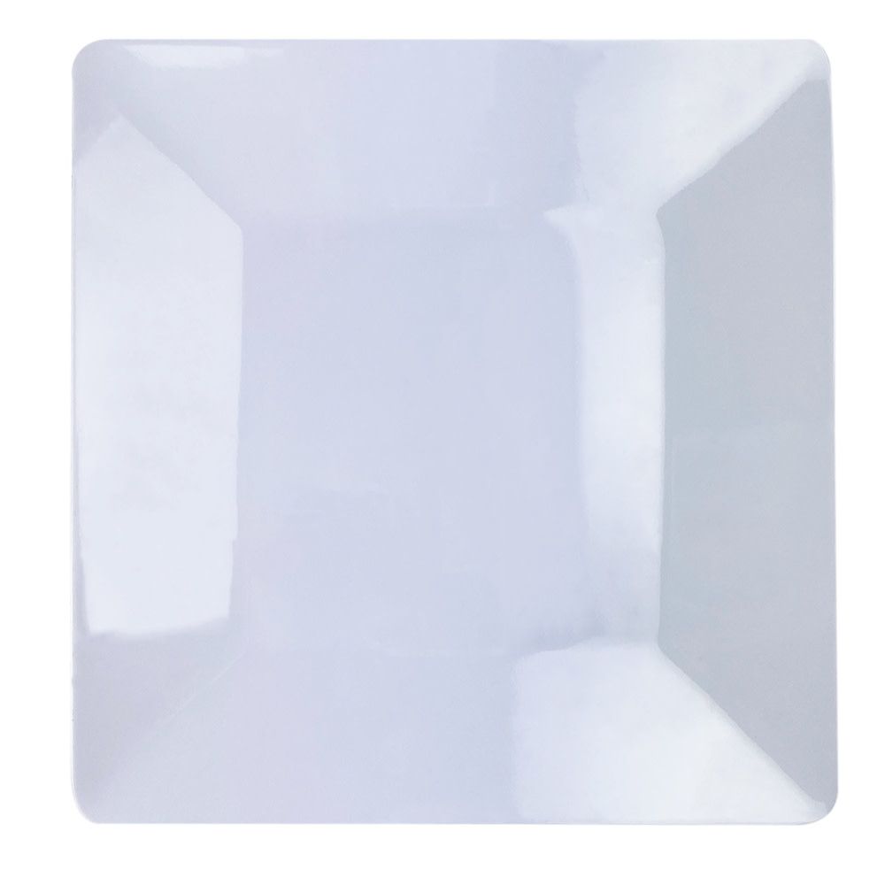 10.25" WHITE MELAMINE SQ TRAY